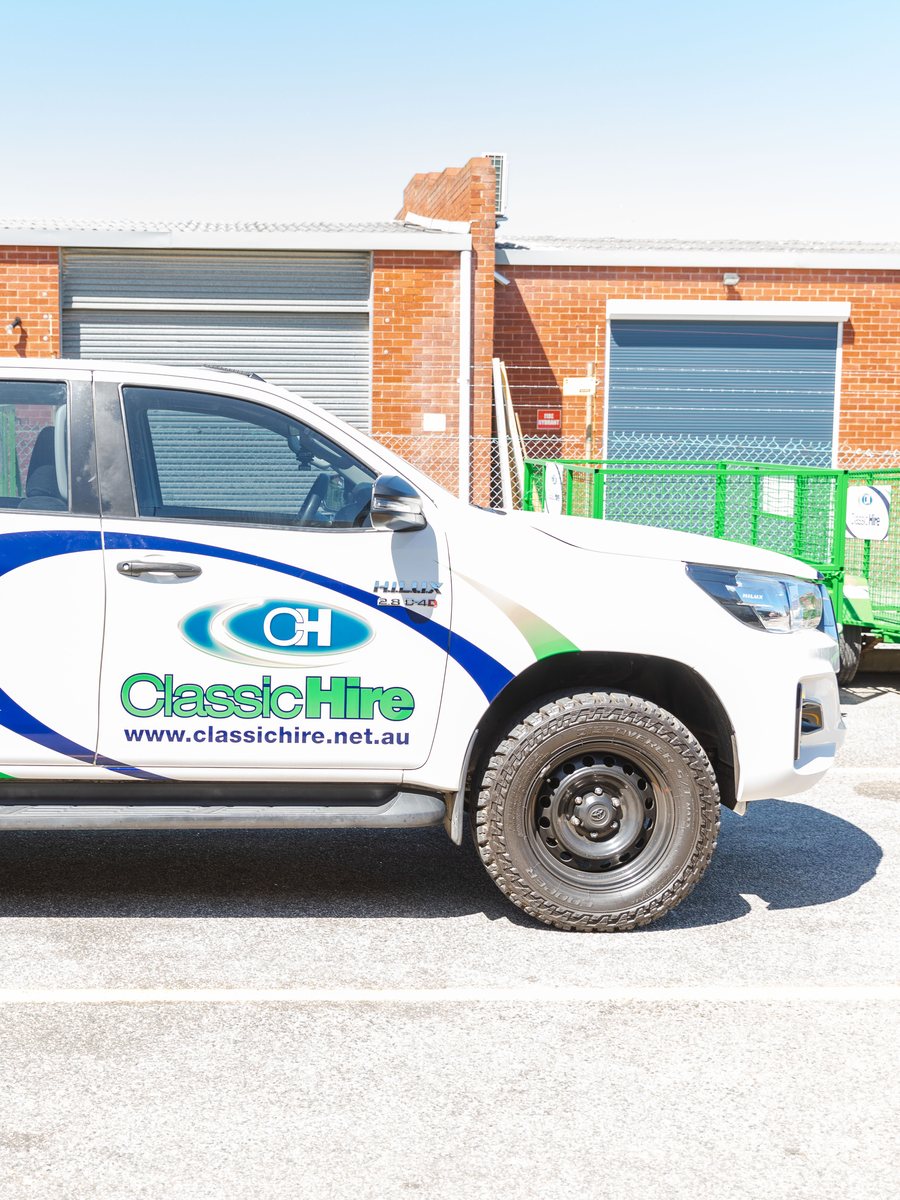 Classic Hire branded ute at a Perth branch